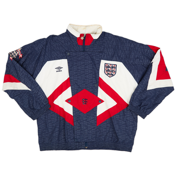 1990-92 England Umbro Track Jacket - 8/10 - (XL)