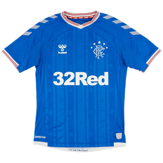 2019-20 Rangers Home Shirt - 9/10 - (XL.Boys)