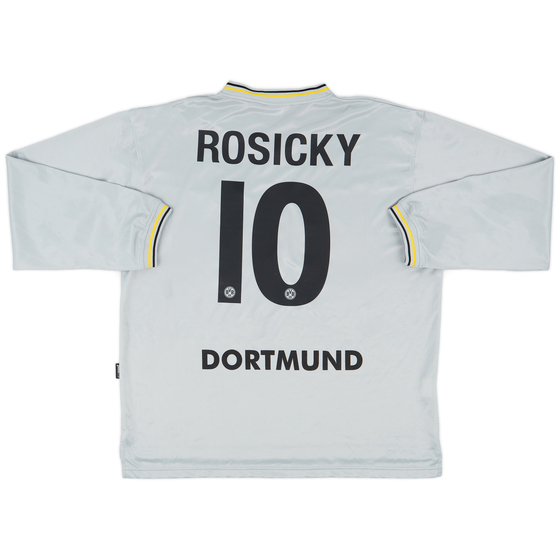 2000-01 Borussia Dortmund Away L/S Shirt Rosicky #10 - 8/10 - (XXL)