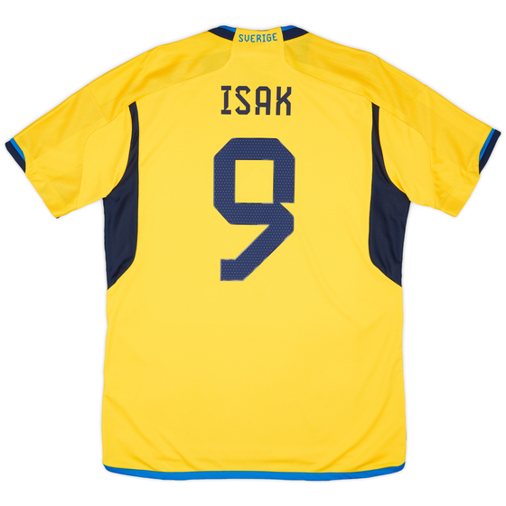 2022-23 Sweden Home Shirt Isak #9
