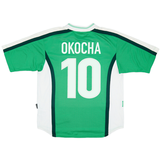 1998-00 Nigeria Home Shirt Okocha #10 - 8/10 - (M)
