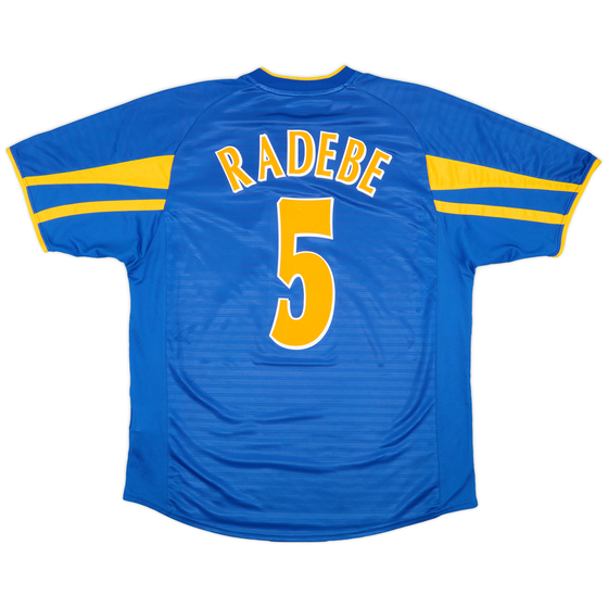 2001-03 Leeds United Away Shirt Radebe #5 - 8/10 - (L)