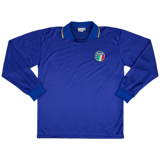 1986-91 Italy Home L/S Shirt - 9/10 - (XL)