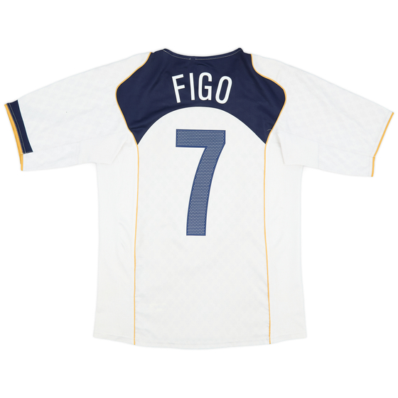 2004-06 Portugal Away Shirt Figo #7 - 9/10 - (S)