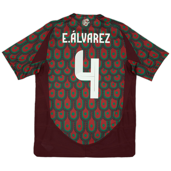 2024-25 Mexico Authentic Home Shirt E.Alvarez #4