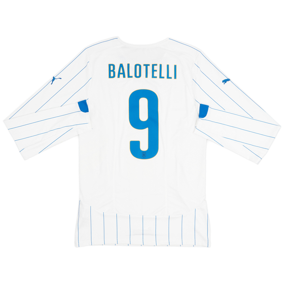 2014-15 Italy Player Issue Away Shirt Balotelli #9 - 9/10 - (XXL)