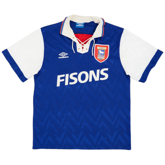 1992-94 Ipswich Home Shirt - 9/10 - (L)