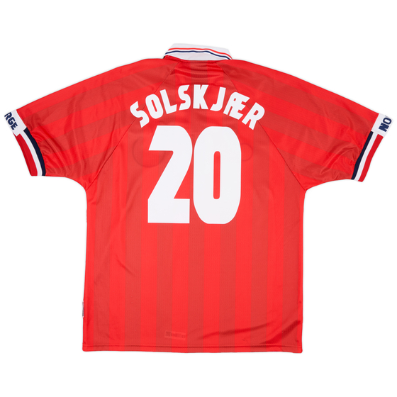 1998-00 Norway Home Shirt Solskjaer #20 - 9/10 - (L)