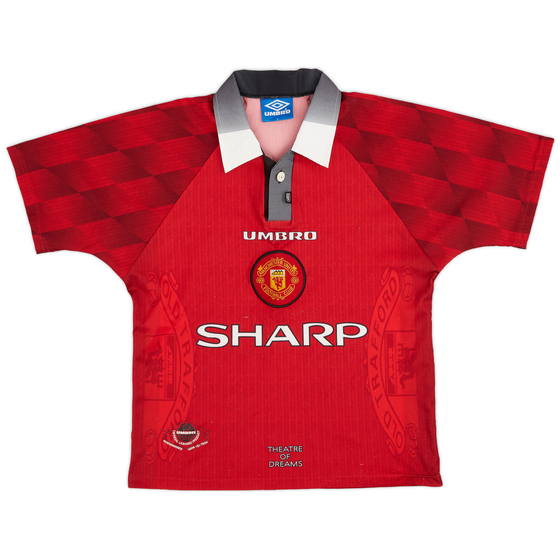 1996-98 Manchester United Home Shirt - 6/10 - (Y)