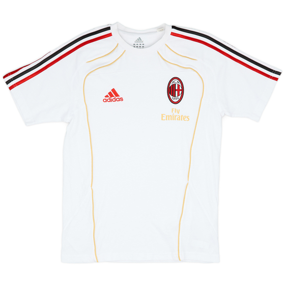 2010-11 AC Milan adidas Cotton Tee - 9/10 - (S/M)