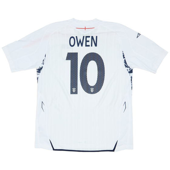 2007-09 England Home Shirt Owen #10 - 8/10 - (XL)