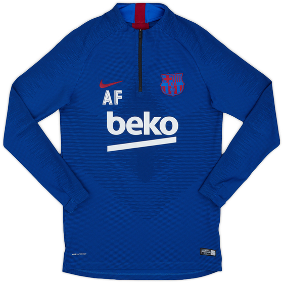 2019-20 Barcelona Staff Issue Nike Vaporknit 1/4 Zip Drill Top AF - 9/10 - (S)