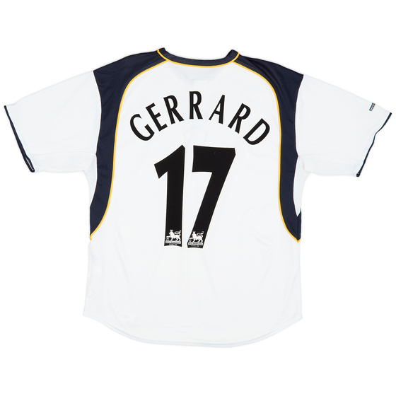 2001-03 Liverpool Away Shirt Gerrard #17 - 8/10 - (M)