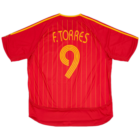 2006-08 Spain Home Shirt Torres #9 - 8/10 - (XXL)
