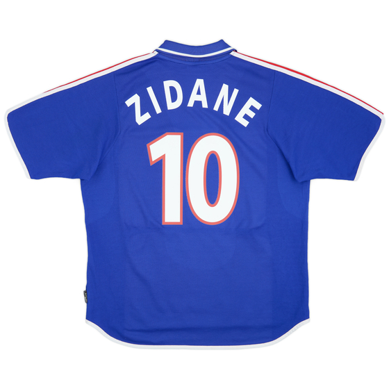 2000-02 France Home Shirt Zidane #10 - 6/10 - (XL)