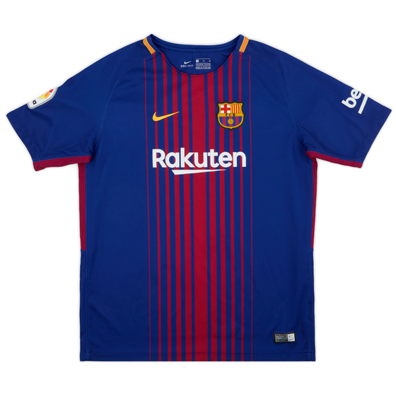 2017-18 Barcelona Home Shirt - 10/10 - (XL.Boys)