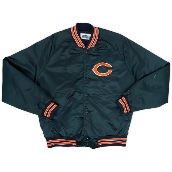 1990's Chicago Bears Chalk Line Satin Varsity Jacket (Very Good) L