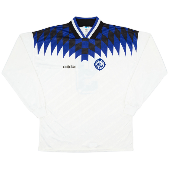 1990s adidas Template L/S Shirt (TSV Wendlingen) #9 - 6/10 - (XL)