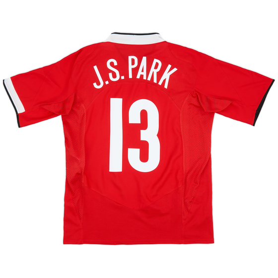 2004-06 Manchester United Home Shirt J.S. Park #13 - 9/10 - (M)