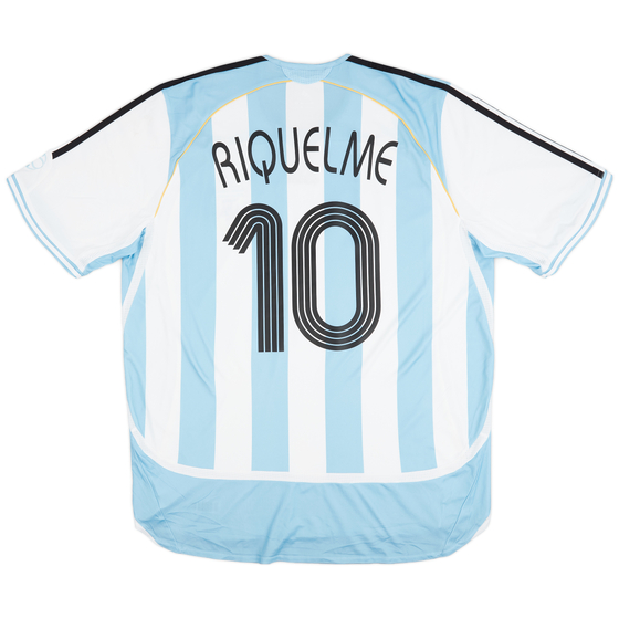 2005-07 Argentina Home Shirt Riquelme #10 - 9/10 - (XL)