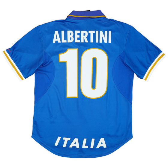 1996-97 Italy Home Shirt Albertini #10 - 8/10 - (M)
