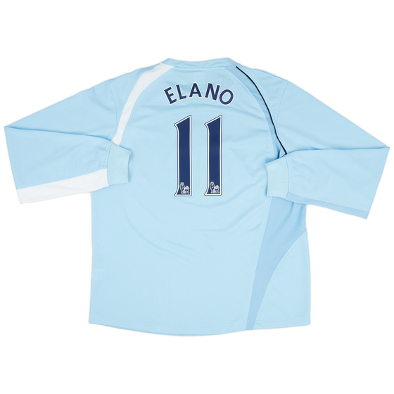 2008-09 Manchester City Home L/S Shirt Elano #11 - 8/10 - (XL)