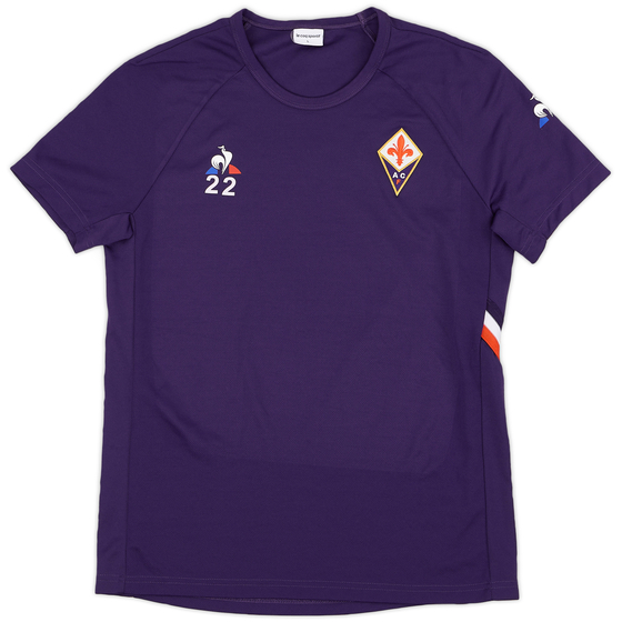2015-16 Fiorentina Le Coq Sportif Player Issue Training Shirt #22 - 9/10 - (L)