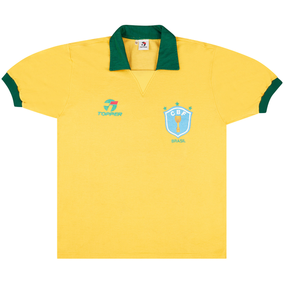 1985-88 Brazil Home Shirt - 8/10 - (M)