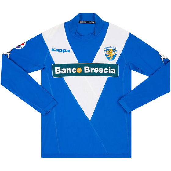 2005-06 Brescia Match Issue Home L/S Shirt Mannini #40