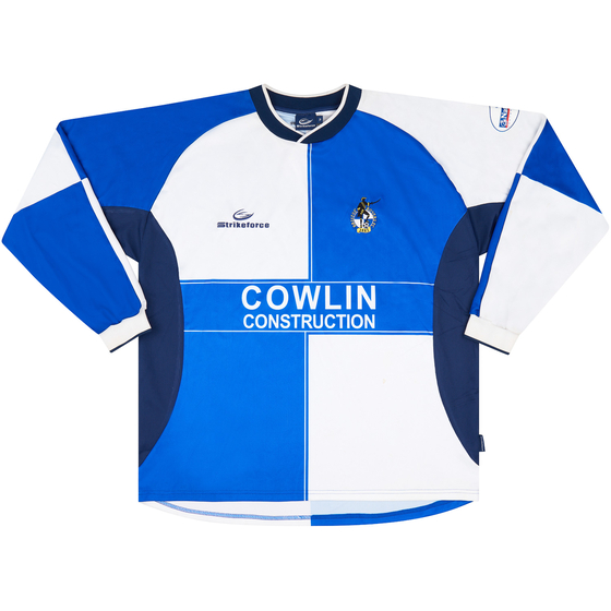 2003-04 Bristol Rovers Match Issue Home L/S Shirt Jones #31