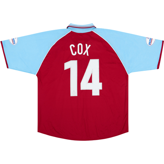 2002-03 Burnley Match Issue Home Shirt Cox #14