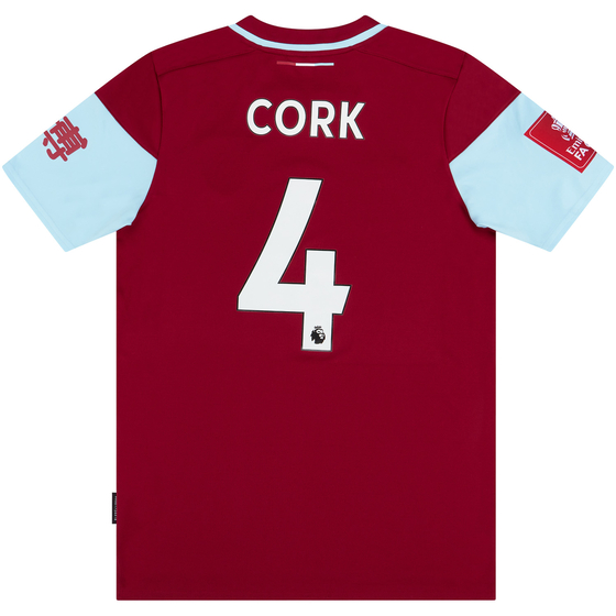 2020-21 Burnley Match Issue FA Cup Home Shirt Cork #4