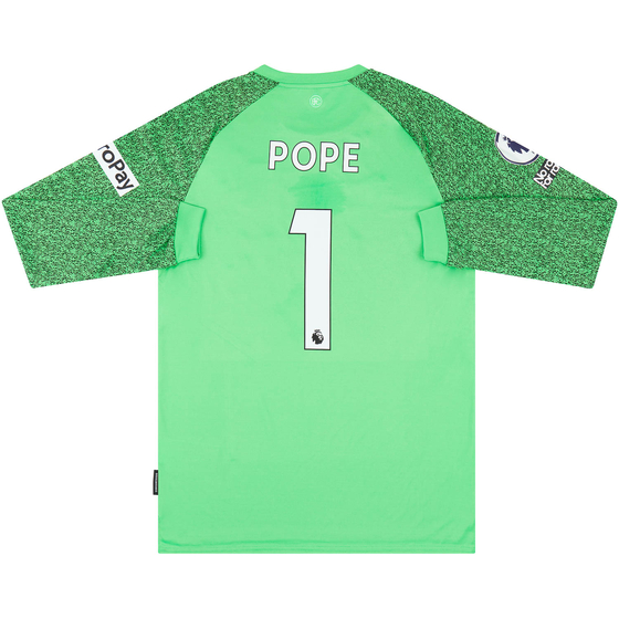 2021-22 Burnley Match Issue GK Shirt Pope #1