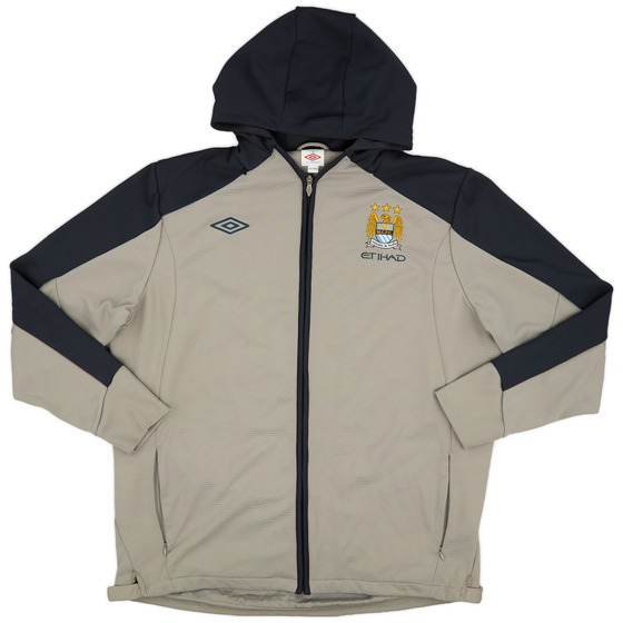2010-11 Manchester City Umbro Hooded Track Jacket - 8/10 - (XXL)