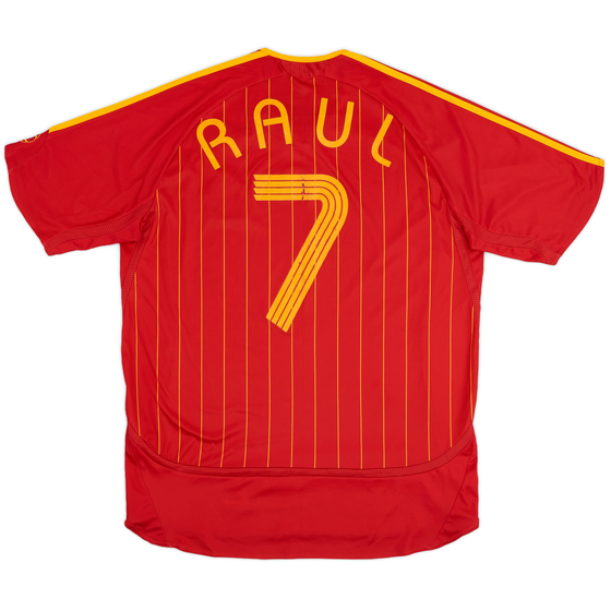 2006-08 Spain Home Shirt Raul #7 - 5/10 - (L)
