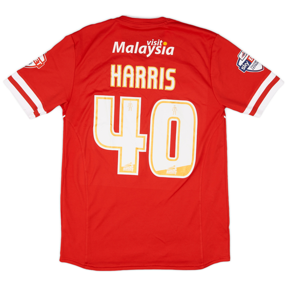 2014-15 Cardiff Match Issue Home Shirt Harris #40