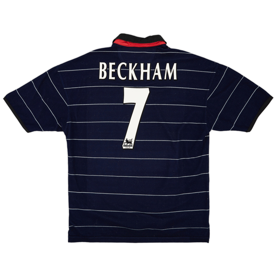 1999-00 Manchester United Away Shirt Beckham #7 - 8/10 - (XL)