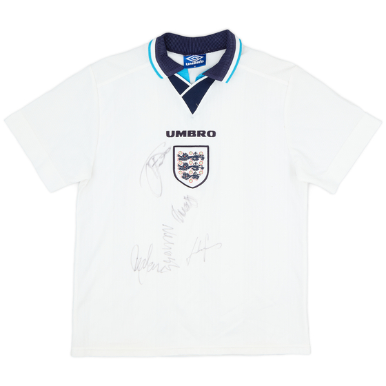 1995-97 England 'Signed' Home Shirt - 9/10 - (M)