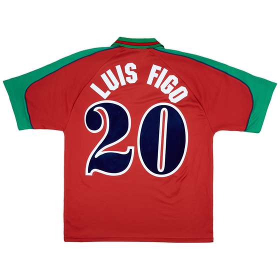 1996-97 Portugal Home Shirt Luis Figo #20 - 8/10 - (L)