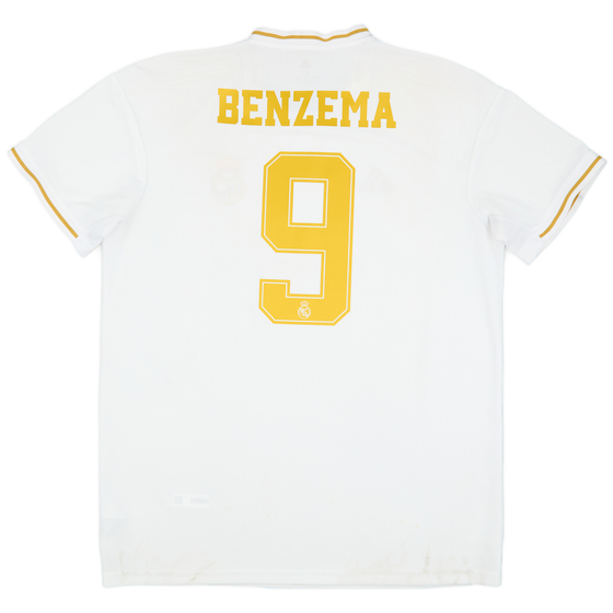 2019-20 Real Madrid Home Shirt Benzema #9 - 6/10 - (XL)