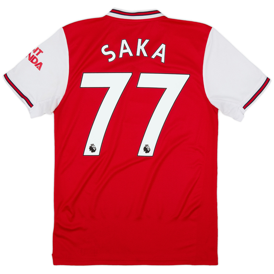 2019-20 Arsenal Home Shirt Saka #77 - 9/10 - (S)