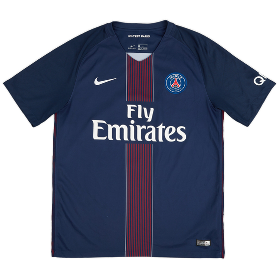 2016-17 Paris Saint-Germain Home Shirt - 8/10 - (L)