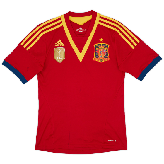 2013 Spain Confederation Cup Home Shirt - 9/10 - (S)