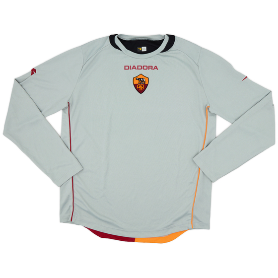 2006-07 Roma Diadora Training L/S Shirt - 8/10 - (XXL)
