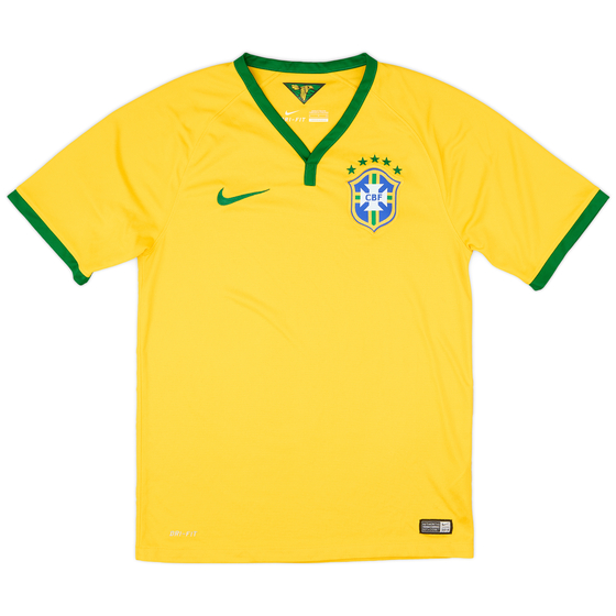 2014-15 Brazil Home Shirt - 9/10 - (S)