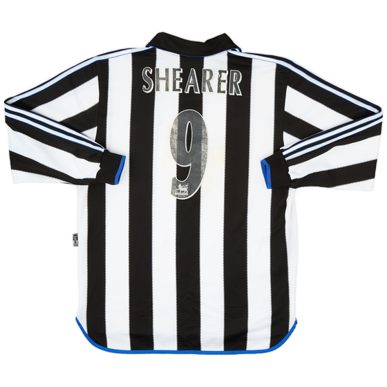 2000-01 Newcastle Home L/S Shirt Shearer #9 - 4/10 - (L)
