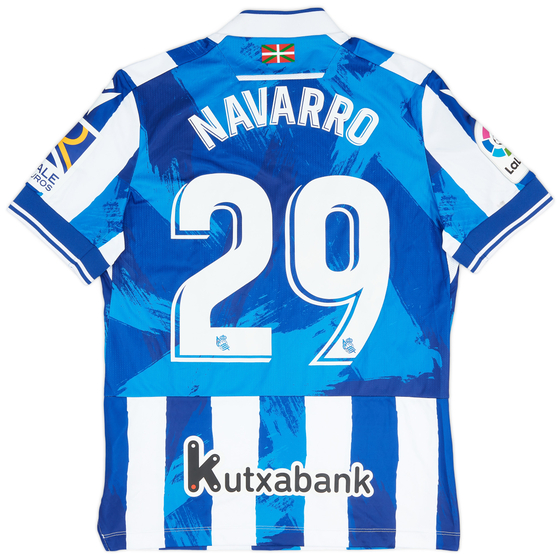2022-23 Real Sociedad Match Issue Home Shirt Navarro #29