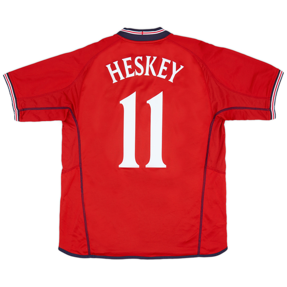 2002-04 England Away Shirt Heskey #11 - 9/10 - (L)
