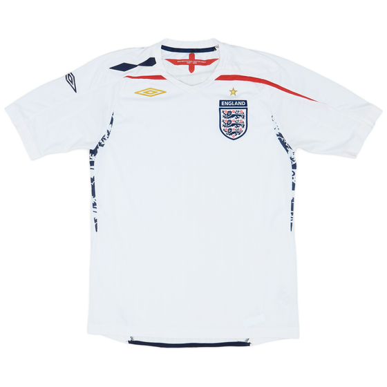 2007-09 England Home Shirt - 9/10 - (M)