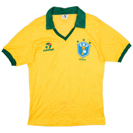 1985-88 Brazil Home Shirt - 8/10 - (S)